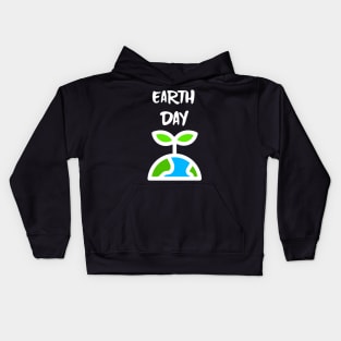 EARTH Day Celebration Save Our Planet White Kids Hoodie